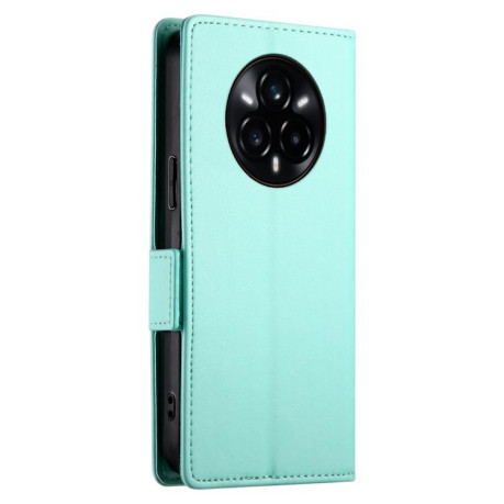 Чохол-книжка Side Buckle Magnetic Frosted Leather для Realme 14 Pro+ - зелений