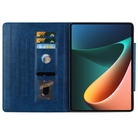 Чохол-книжка Cat Buckle Leather на Xiaomi Pad 7/7 Pro - синій