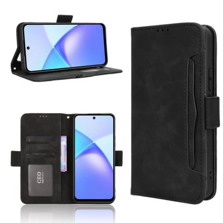 Чохол-книжка Skin Feel з м'якою фактурою Calf на Infinix Smart 10 Plus 4G - чорний