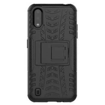Протиударний чохол Tire Texture Samsung Galaxy A01 - чорний