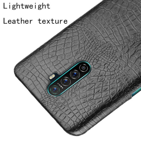 Ударопрочный чехол Crocodile Texture на Realme X2 Pro - черный