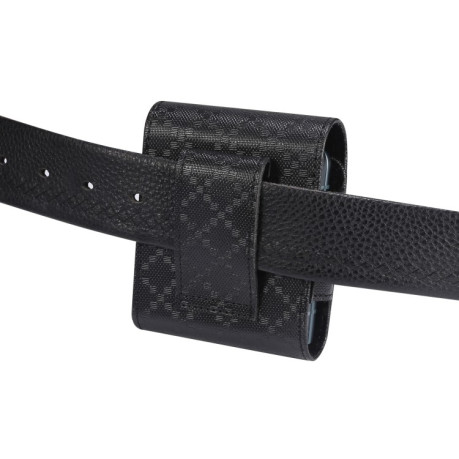 Чехол-сумка Checkered Texture Waist для Samsung Galaxy Z Flip3 5G - черный