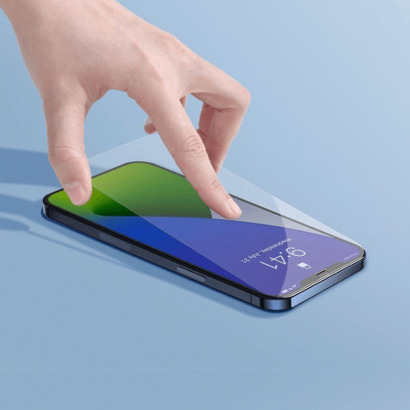 Комплект захисного скла Baseus Anti Blue Light 0,3 mm для iPhone 12 mini - прозорих