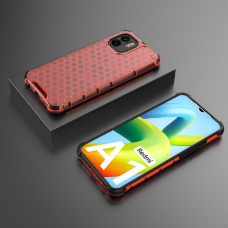 Противоударный чехол Honeycomb на Xiaomi Redmi A1/A2 - красный