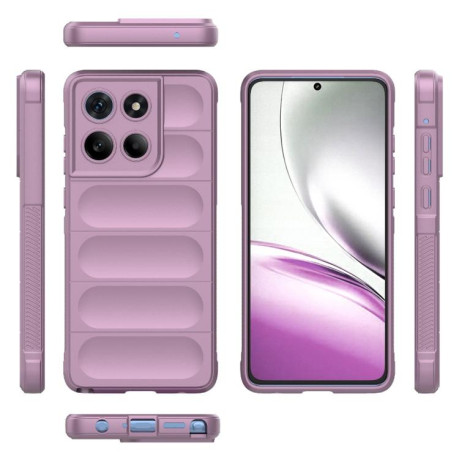 Силиконовый чехол Magic Flannel для Motorola Edge 60 Stylus 5G Global - фиолетовый