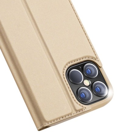 Чехол-книжка DUX DUCIS Skin Pro Series на iPhone 12 Pro Max - золотой