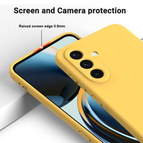 Силіконовий чохол Solid Color Liquid Silicone  для Samsung Galaxy A26 5G - жовтий