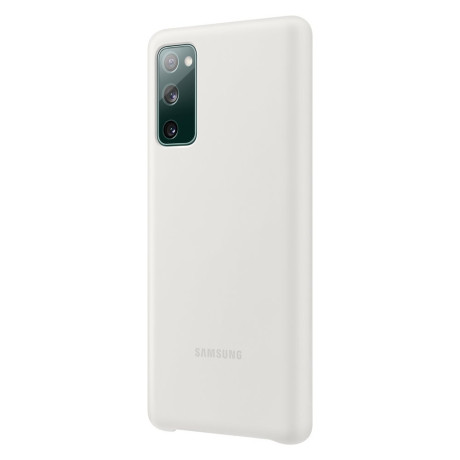 Оригинальный чехол Samsung Silicone Cover для Samsung Galaxy S20 FE  white