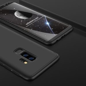 3D чехол GKK Three Stage Splicing Full Coverage Case на Samsung Galaxy S9+/Plus-черный