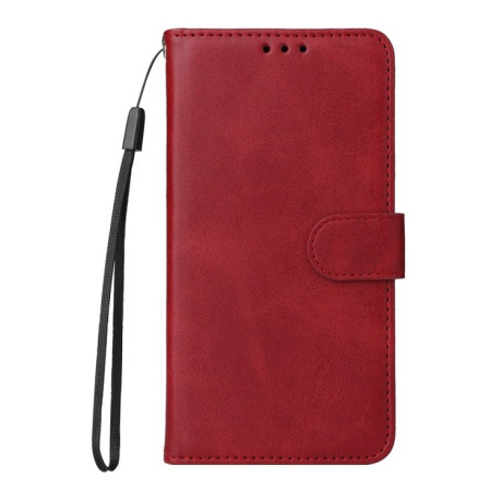 Чехол-книжка Stitching Calf Texture для Samsung Galaxy S24 FE 5G - красный