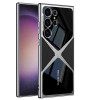 Протиударний чохол GKK Leather Electroplating Supersonic Speed Shockproof для Samsung Galaxy S25 Ultra 5G - чорний