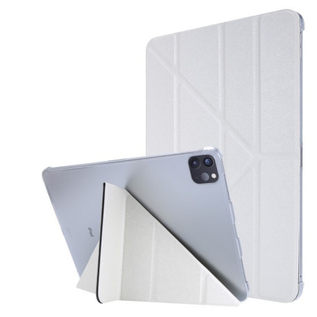 Чохол-книжка Silk Texture Horizontal Demation для iPad Air 13 2024 / Pro 12.9 2020 - білий
