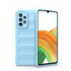 Силиконовый чехол Magic Flannel для Samsung Galaxy A33 5G  - голубой
