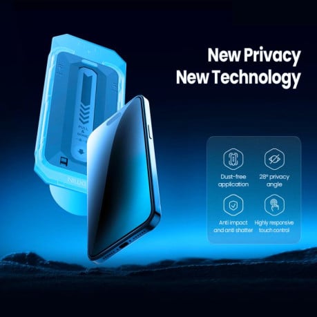 Защитное стекло NILLKIN Guardian Full Coverage Privacy на iPhone 17 Pro Max - черное