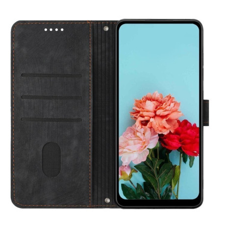 Чехол-книжка Skin Feel Stripe Pattern для Infinix Zero 30 4G - черный