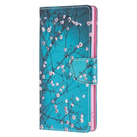Чохол-книжка Colored Drawing Series Samsung Galaxy S22 Ultra 5G - Plum Blossom