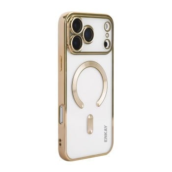Чехол силиконовый ENKAY Hat-Prince Magsafe Electroplated на iPhone 17 Pro Max - золотое