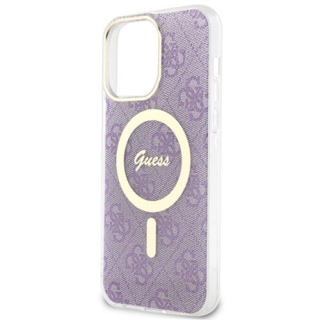 Оригінальний чохол Guess 4G MagSafe для iPhone 14 Pro Max - purple