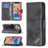 Чохол-книга Matching Color Crocodile Texture на iPhone 13 Pro Max - чорний