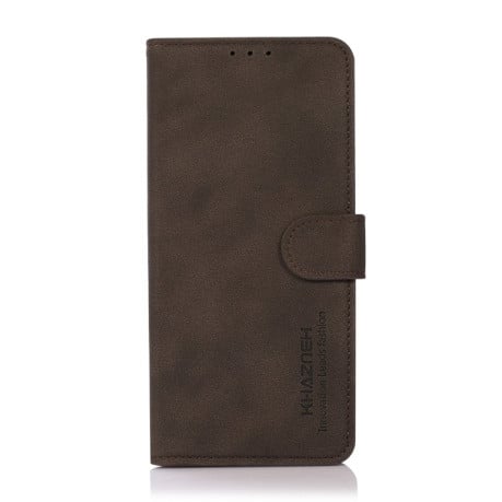 Чехол-книжка KHAZNEH Matte Texture для OnePlus 10 Pro - коричневый