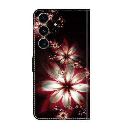 Чехол-книжка Crystal 3D Shockproof Protective Leather для Samsung Galaxy S23 FE 5G - Flower