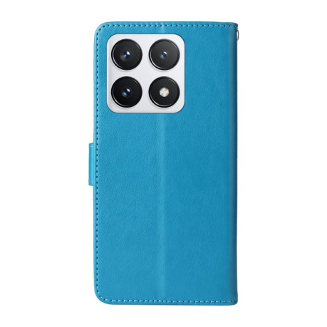 Чохол-книжка Embossed Butterfly для Xiaomi 14T Pro - синій