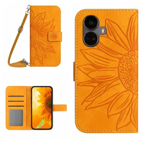 Чохол-книжка Skin Feel Sun Flower для Realme 10 Pro+ - жовтий