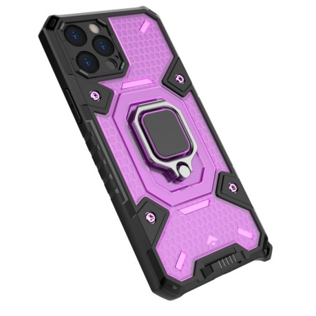 Противоударный чехол Space Ring Holder для iPhone 12 Pro - фиолетовый