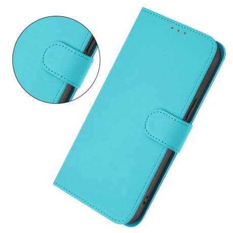 Чехол-книжка с мягким покрытием (Skin Feel) со шнурком на OPPO A5X 4G / 5G Global - синий