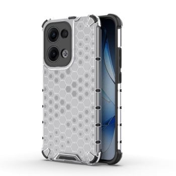 Противоударный чехол Honeycomb на OPPO Reno13 5G Global - белый
