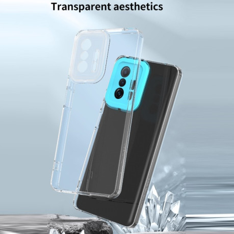 Противоударный чехол Transparent Candy для Xiaomi Mi 11T / 11T Pro - зеленый