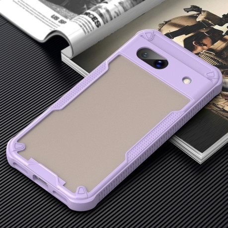 Противоударный чехол Armor Glaze PC Hybrid для Google Pixel 8a - фиолетовый