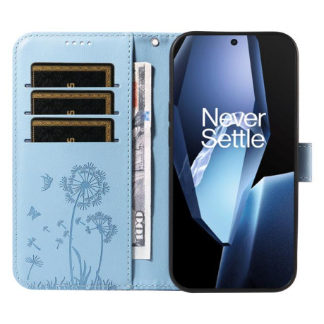 Чехол-книжка Dandelion Embossed Pattern Flip Leather для OnePlus 13R 5G Global - голубой