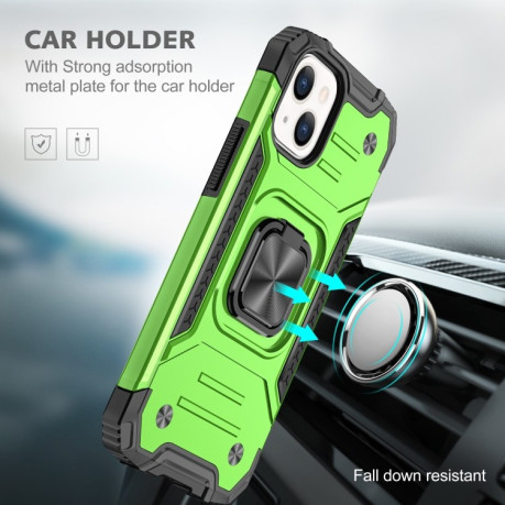 Противоударный чехол Magnetic Armor для iPhone 13 Pro Max - зеленый