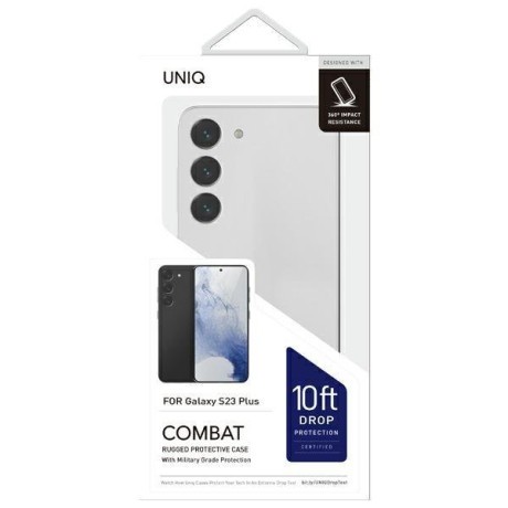 Оригинальный чехол UNIQ etui Combat на Samsung Galaxy S23 Plus - black/carbon black