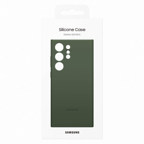 Оригінальний чохол Samsung Silicone Cover Rubber для Samsung Galaxy S23 Ultra - khaki (EF-PS918TGEGWW)