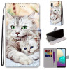 Чехол-книжка Coloured Drawing на Samsung Galaxy A02 / M02 - Big Cat Holding Kitten