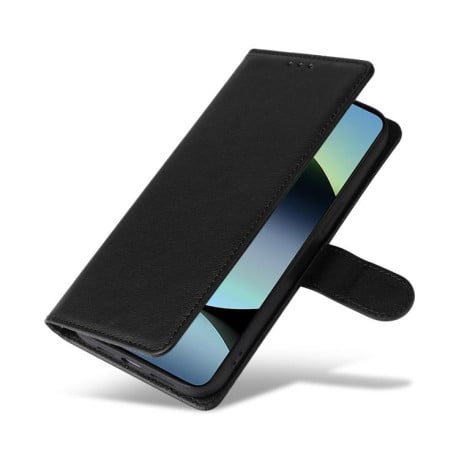 Чохол-книжка 3-Card Slots Multifunctional Leather для Xiaomi Redmi Note 14 4G 164.48mm - чорний