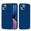 Силиконовый чехол Solid Color Liquid на iPhone 14 - синий