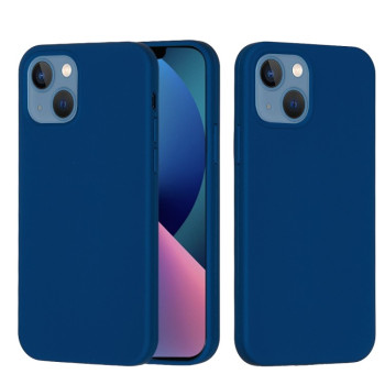 Силіконовий чохол Solid Color для iPhone 14 Plus - темно-синій