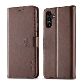 Чохол книжка LCIMEEKE Calf Texture для Samsung Galaxy A55 5G - кавовий