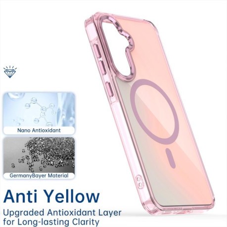 Чехол Plating Gradient Discolor MagSafe для Samsung Galaxy A56 5G - чорний