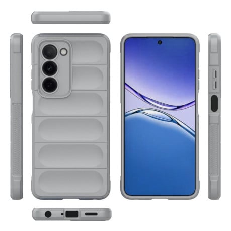 Силиконовый чехол Magic Flannel на OPPO A5 5G Global / K13x 5G Global - серый