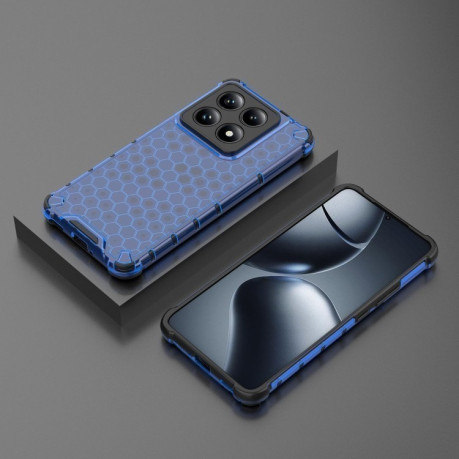 Чохол протиударний Honeycomb на Xiaomi 14T Pro 5G Global - синій