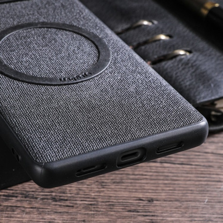 Протиударний чохол Magsafe Magnetic Ring Cloth Texture на Google Pixel 8 Pro - синій