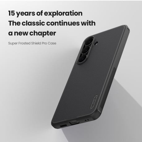 Чехол NILLKIN Frosted Shield Pro гибрид с матовым покрытием на Samsung Galaxy S25 FE 5G - черный