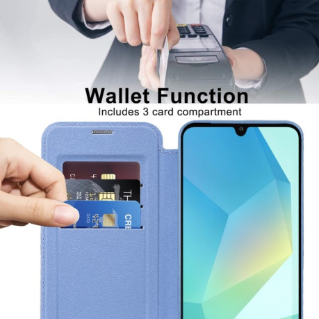Чохол-книжка Shield MagSafe RFID Anti-theft Leather  для Samsung Galaxy A16 5G - синій