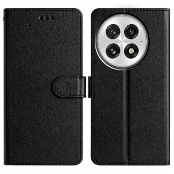Чехол-книжка Silk Texture Horizontal Flip Leather для OnePlus 13 - черный