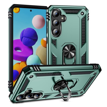 Чохол HMC з поворотним 360 тримачем на Samsung Galaxy A35 5G - зелений