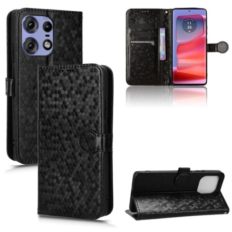 Чехол-книжка Honeycomb Dot для Motorola Edge 50 Pro - черный